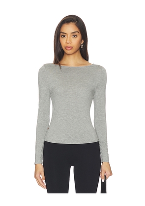 Miaou Amelia Top in Grey. Size L. Also in XS, S, M, XL.