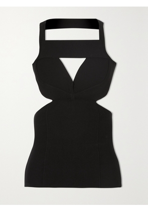 Rick Owens - Open-back Stretch-knit Top - Black - x small,large,x large,xx large