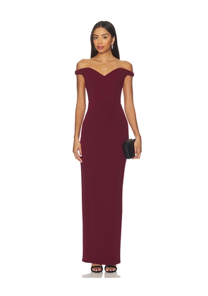 Katie May Reverie Gown in Burgundy. Size L. Also in XS, S, M, XL.