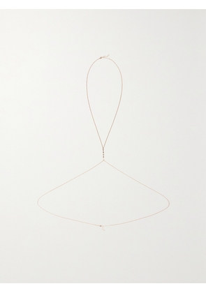 Jacquie Aiche - 14-karat Rose Gold Diamond Body Chain - One size