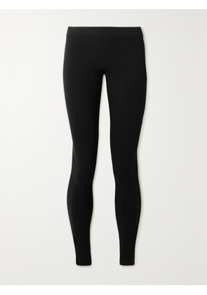James Perse - Stretch-pima Cotton Jersey Leggings - Black - 01,2,3,4