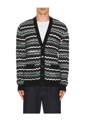 Missoni Buttoned Cardigan in Blue. Size 46. Also in 48, 52.