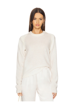 NAADAM Coastal Cashmere Convertible Sweater in White. Size L. Also in XS.
