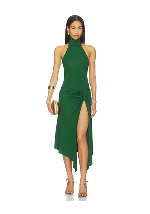NBD Kim Midi Dress in Dark Green. Size L. Also in XXS, XS, S, M, XL.