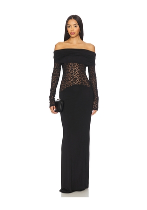 Lovers and Friends Heidi Gown in Black. Size L. Also in XXS, XS, S, XL.