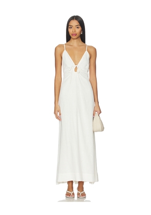 LSPACE Mabel Maxi Dress in Cream. Size L. Also in S, XS, M, XL.