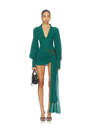 Kim Shui x REVOLVE Jeannie Mini Dress in Green. Size M. Also in S, XXS.