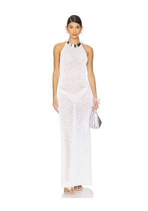 Nue Studio Attina Dress in White. Size L. Also in S, M, XL.