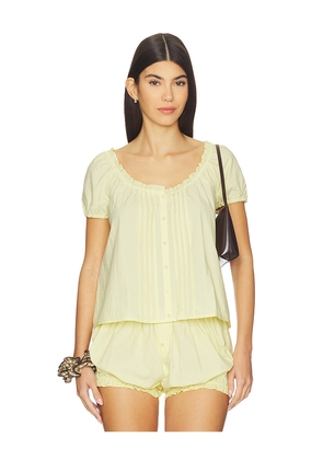 My Mum Made It Morning Blouse in Yellow. Size M. Also in S, XXS, XS, XL, XXL, XXXL.