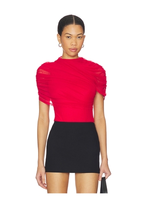 NBD Elaine Bodysuit in Red. Size L. Also in M, XS, XXS.