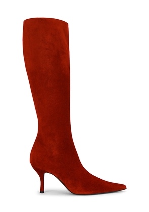Magda Butrym Knee High Boot in Red. Size 36. Also in 37, 39, 41.