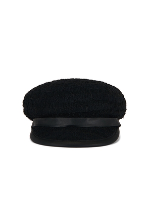 MISBHV Gavroche Tweed Cap in Black.