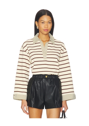 Maude Club Gabrielle Top in Brown. Size M. Also in S, XS.