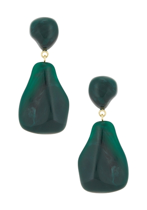 Lele Sadoughi Wilma Drop Earrings in Green.