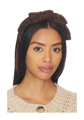 Lele Sadoughi Bardot Headband in Brown.