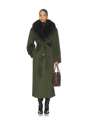 LAMARQUE x REVOLVE Tillie L Coat in Olive. Size L. Also in XS, S, M.