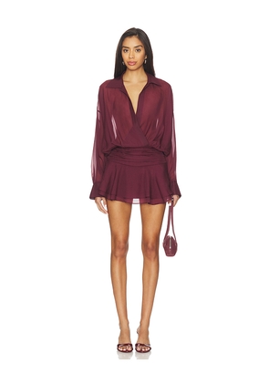 Lovers and Friends x Christina Elezaj Elena Romper in Burgundy. Size L. Also in XXS.