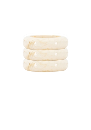 Lovers and Friends Kate Bracelet Set in Ivory.