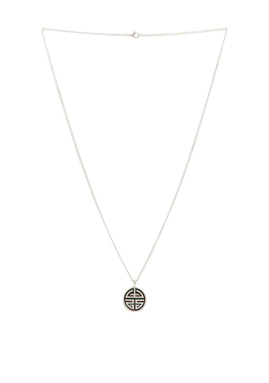 LOUPN Legacy Necklace in Metallic Silver. Size 20in. Also in 24in.