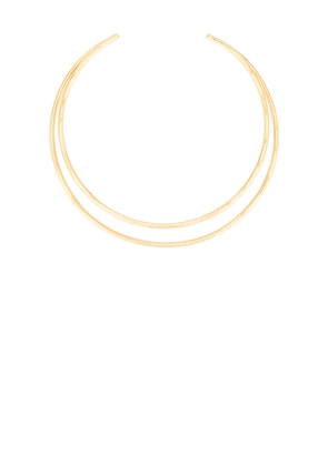 Lovers and Friends Eva Necklace in Metallic Gold.