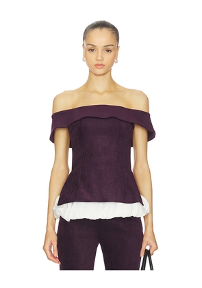 Maude Club Ivy Top in Purple. Size L. Also in M, S, XS.