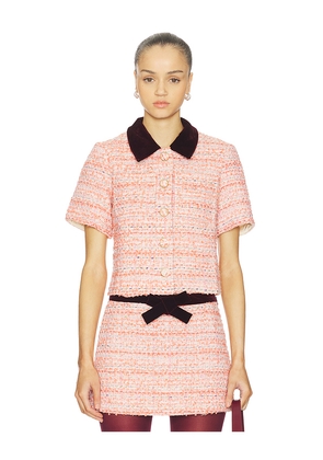 Maude Club Leo Top in Pink. Size L. Also in M, S, XS.