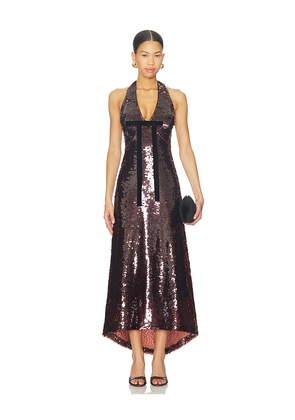 Maude Club Greta Dress in Brown. Size L. Also in M, S, XS.