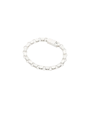 MAPLE Billy Bracelet in Metallic Silver. Size 19cm. Also in 20cm, 21cm.