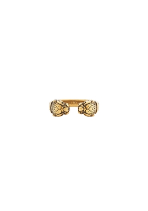 Nialaya Panther Ring in Metallic Gold. Size 10. Also in 9, 11.