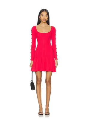 LoveShackFancy Seychelle Dress in Red. Size L. Also in XS, S, M, XL.