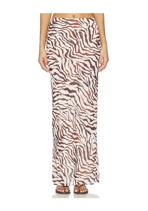Lovers and Friends Marisol Maxi Skirt in Brown. Size M. Also in XXS, XS, S, XL.
