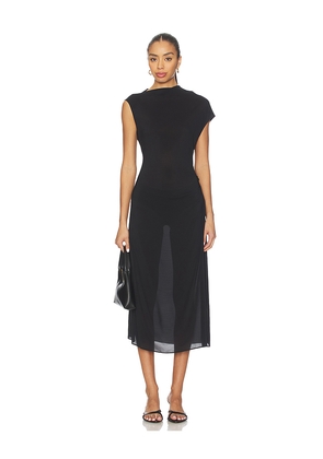 L'Academie by Marianna Teshi Midi Dress in Black. Size L. Also in XXS, XS, S, M, XL.
