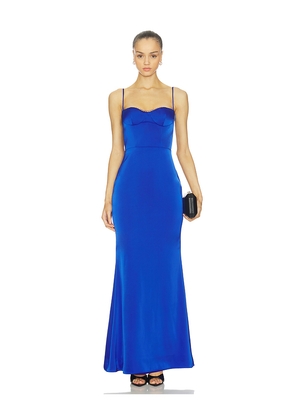 Katie May Yasmin Gown in Blue. Size L. Also in S, XS, M.