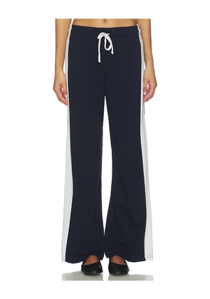 Michael Lauren Lux Track Pant in Navy. Size L. Also in XS, S, M, XL.