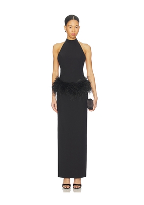 NBD x Christina Elezaj Fauzia Maxi Dress in Black. Size L. Also in S, XL, XS.