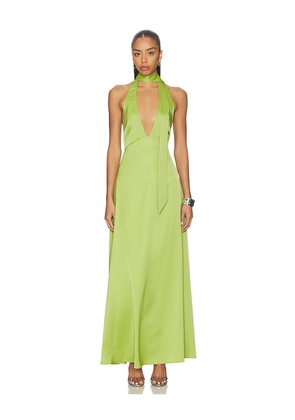 MORE TO COME Dolana Maxi Dress in Green. Size L. Also in XXS, XS, S, M, XL.