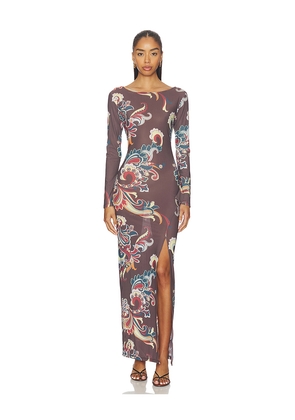 La Porte Payton Dress in Brown. Size L. Also in XS, S, M, XL.