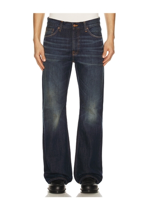 Nudie Jeans Flare Glenn Jeans in Blue. Size 30. Also in 31, 32, 33, 34.
