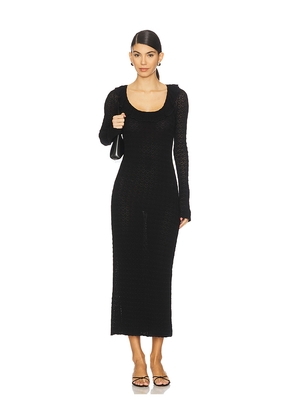 LoveShackFancy Tawnie Dress in Black. Size L. Also in XXS, XS, S, M, XL.