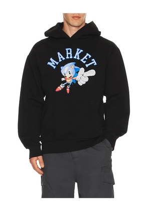 Market x Sonic No 1 Hoodie in Black. Size L. Also in S, M, XL/1X.