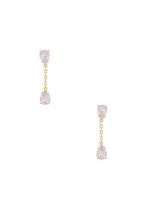 Lovers and Friends Sienna Earrings in Metallic Gold.