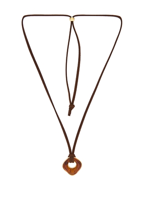 Lovers and Friends Giselle Necklace in Brown.