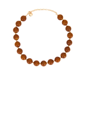 Lovers and Friends Leni Necklace in Metallic Gold.