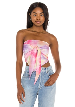 superdown Tabitha Reversible Strapless Top in Pink. Size M. Also in XXS, XS, S.