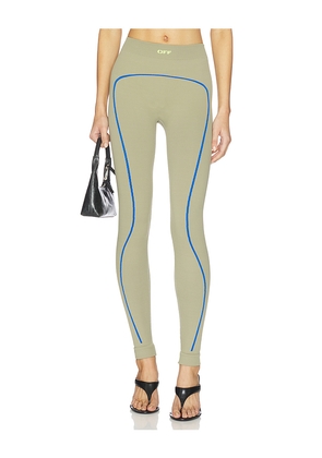 OFF-WHITE Active Arrow Seamless Leggings in Sage. Size M/L. Also in XS/S.