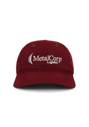Metalwood Studio Metalcorp Dad Hat in Brick.
