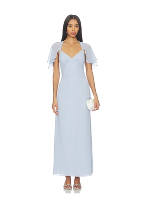 Line & Dot Amorette Cape Dress in Baby Blue. Size L. Also in S, XS, M.