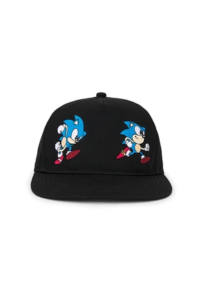 Market x Sonic Run 5 Panel Hat in Black.