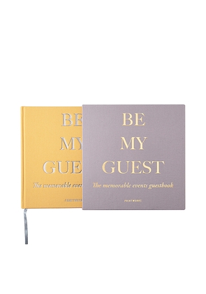 Printworks Be My Guest Book in Mustard.
