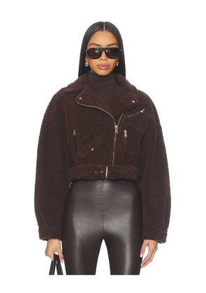 LAMARQUE Brina Jacket in Brown. Size L. Also in XS, M, S.